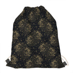 Chinese Koi Carp Pattern Print Drawstring Bag