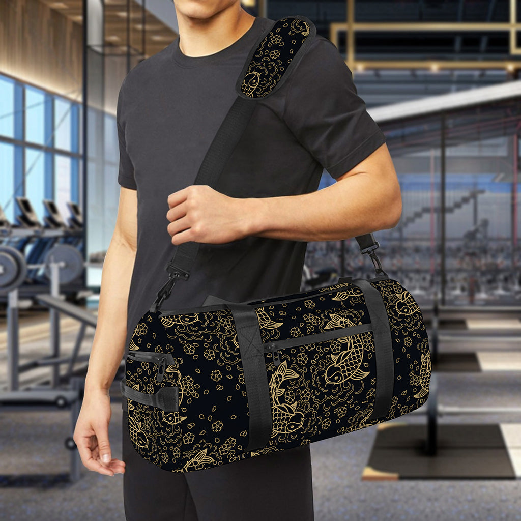 Chinese Koi Carp Pattern Print Gym Bag
