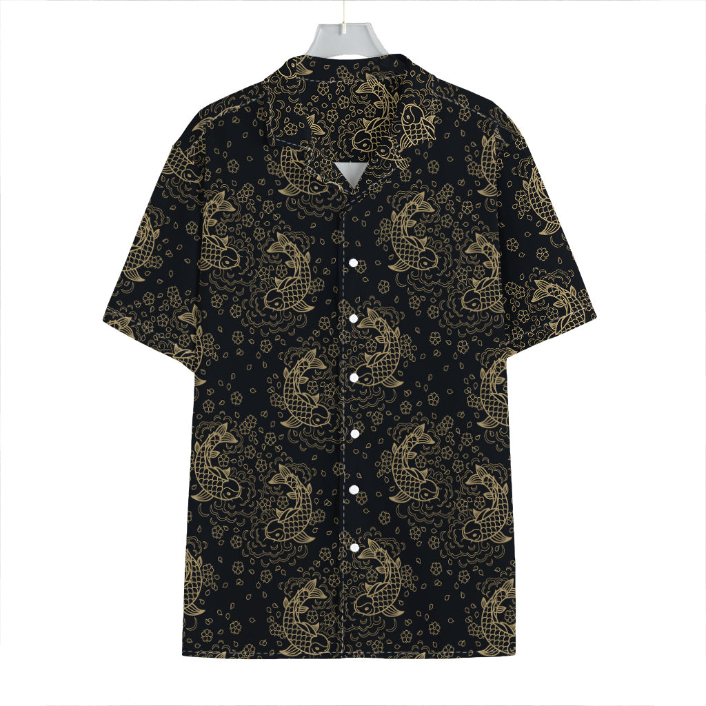 Chinese Koi Carp Pattern Print Hawaiian Shirt