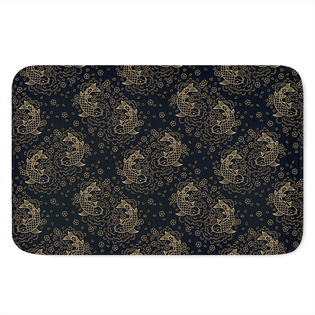 Chinese Koi Carp Pattern Print Indoor Door Mat