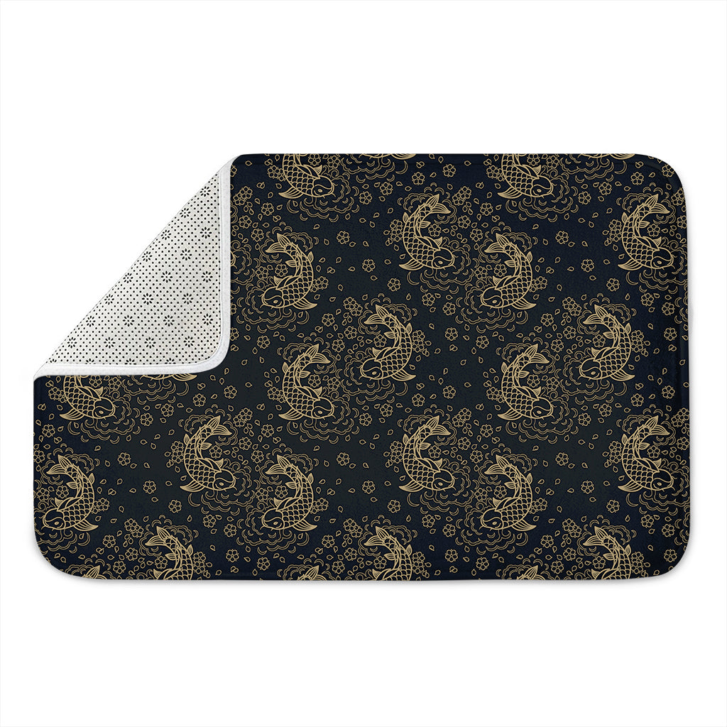 Chinese Koi Carp Pattern Print Indoor Door Mat