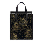 Chinese Koi Carp Pattern Print Insulated Lunch Tote