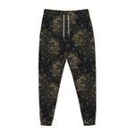 Chinese Koi Carp Pattern Print Jogger Pants