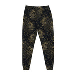 Chinese Koi Carp Pattern Print Jogger Pants