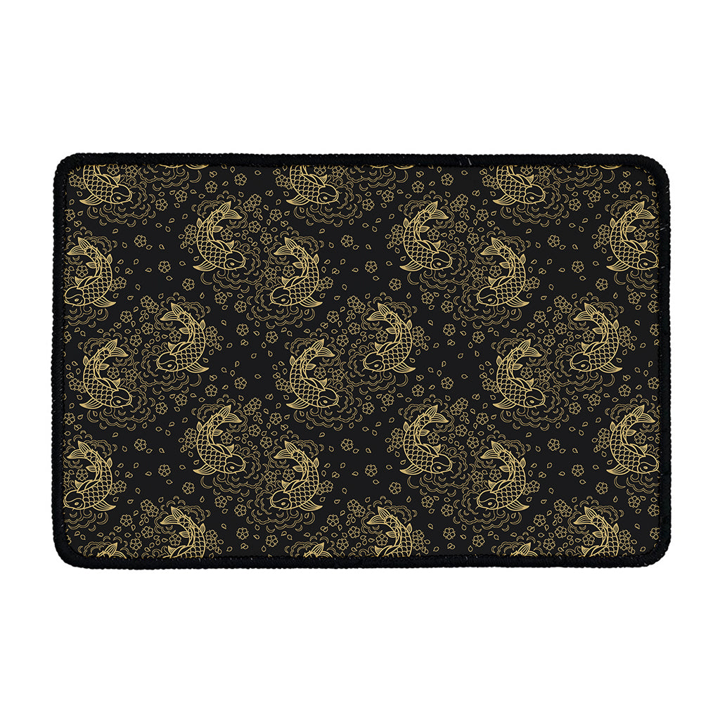Chinese Koi Carp Pattern Print Kitchen Mat