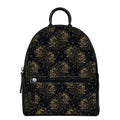 Chinese Koi Carp Pattern Print Leather Backpack