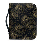 Chinese Koi Carp Pattern Print Leather Bible Cover