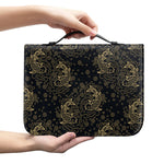 Chinese Koi Carp Pattern Print Leather Bible Cover