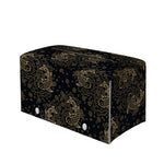 Chinese Koi Carp Pattern Print Leather Tissue Box Cover