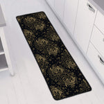 Chinese Koi Carp Pattern Print Long Kitchen Mat