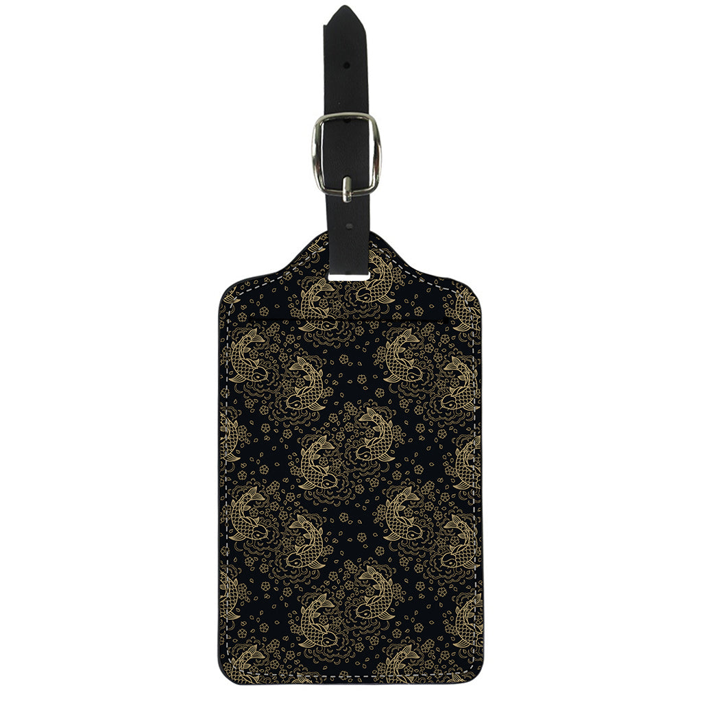 Chinese Koi Carp Pattern Print Luggage Tag