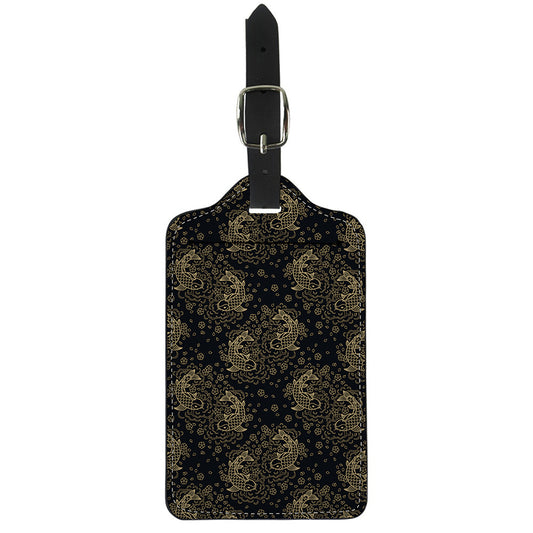 Chinese Koi Carp Pattern Print Luggage Tag