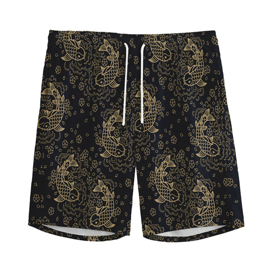 Chinese Koi Carp Pattern Print Men's Sports Shorts
