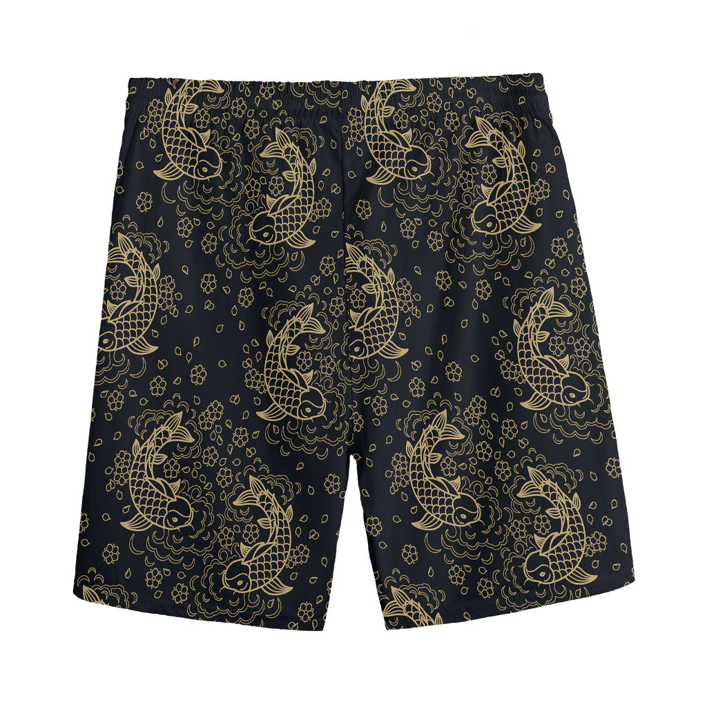 Chinese Koi Carp Pattern Print Men's Sports Shorts