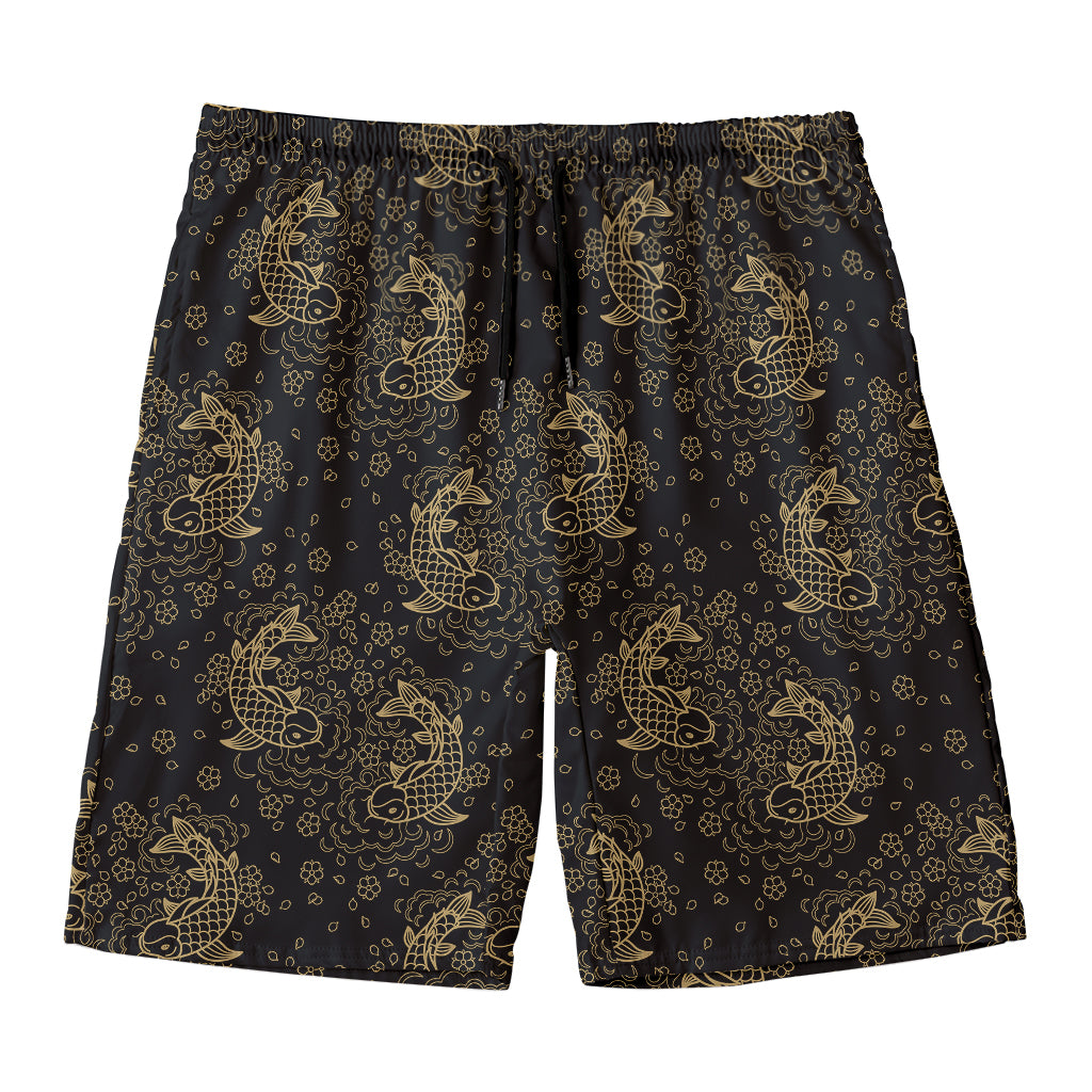 Chinese Koi Carp Pattern Print Men's Swim Trunks