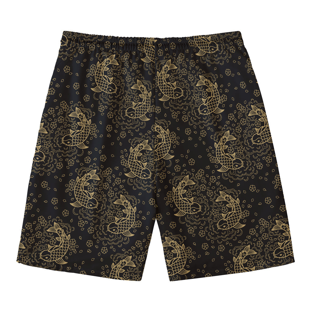 Chinese Koi Carp Pattern Print Men's Swim Trunks