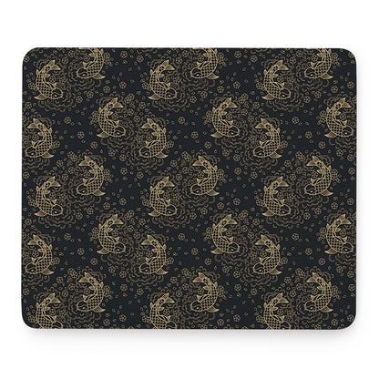 Chinese Koi Carp Pattern Print Mouse Pad