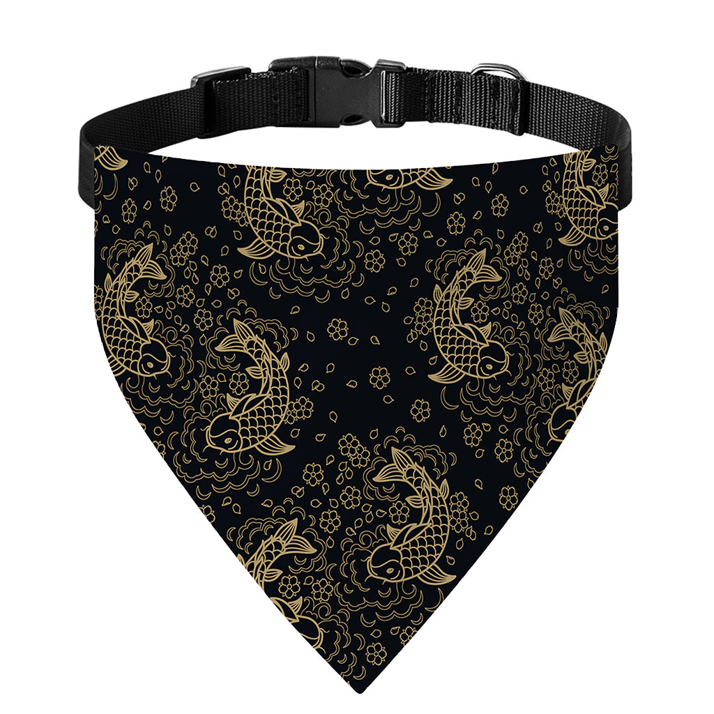 Chinese Koi Carp Pattern Print Over The Collar Dog Bandana