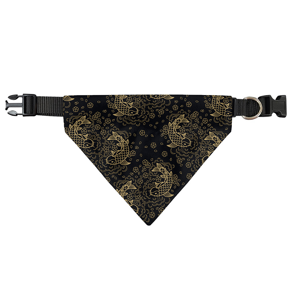 Chinese Koi Carp Pattern Print Over The Collar Dog Bandana