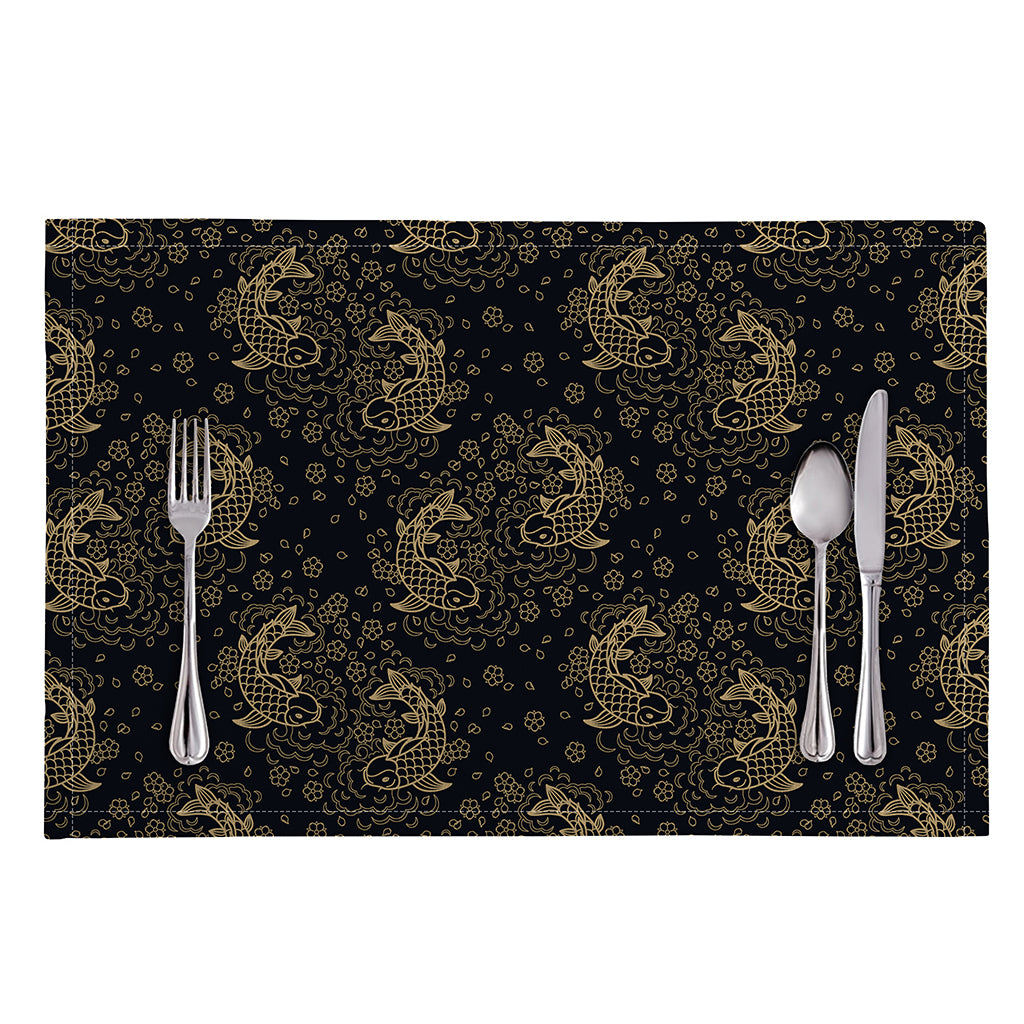 Chinese Koi Carp Pattern Print Placemat