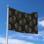 Chinese Koi Carp Pattern Print Polyester Flag