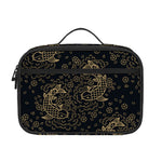 Chinese Koi Carp Pattern Print Portable Lunch Bag