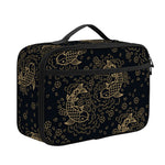 Chinese Koi Carp Pattern Print Portable Lunch Bag
