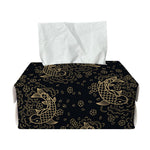 Chinese Koi Carp Pattern Print Rectangle Tissue Box Cover