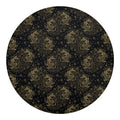 Chinese Koi Carp Pattern Print Round Blanket