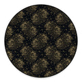 Chinese Koi Carp Pattern Print Round Floor Mat