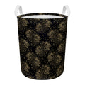 Chinese Koi Carp Pattern Print Round Laundry Basket