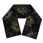 Chinese Koi Carp Pattern Print Scarf