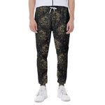 Chinese Koi Carp Pattern Print Scuba Joggers