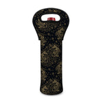 Chinese Koi Carp Pattern Print Single Neoprene Wine Tote