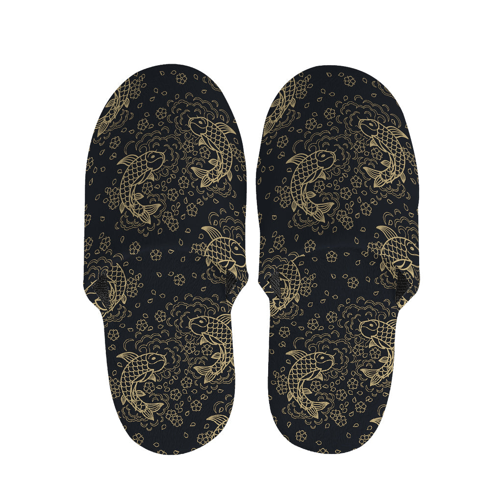 Chinese Koi Carp Pattern Print Slippers