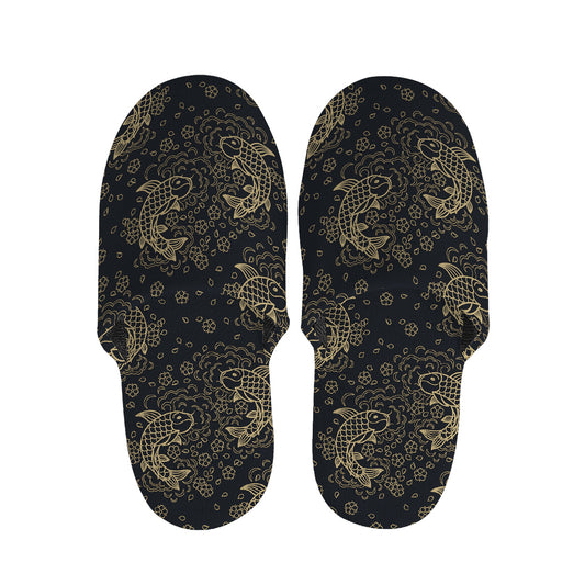 Chinese Koi Carp Pattern Print Slippers