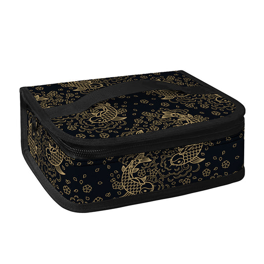 Chinese Koi Carp Pattern Print Small Lunch Bag