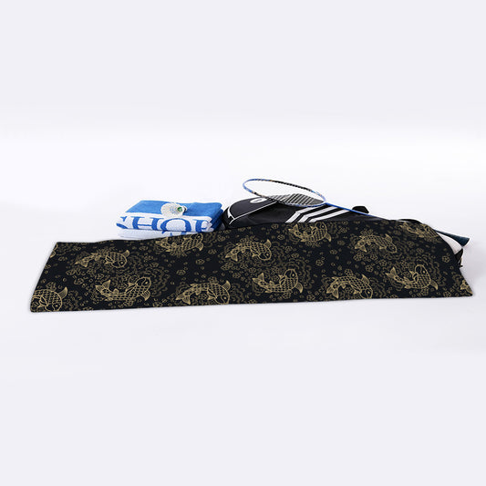 Chinese Koi Carp Pattern Print Sports Towel