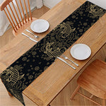 Chinese Koi Carp Pattern Print Table Runner