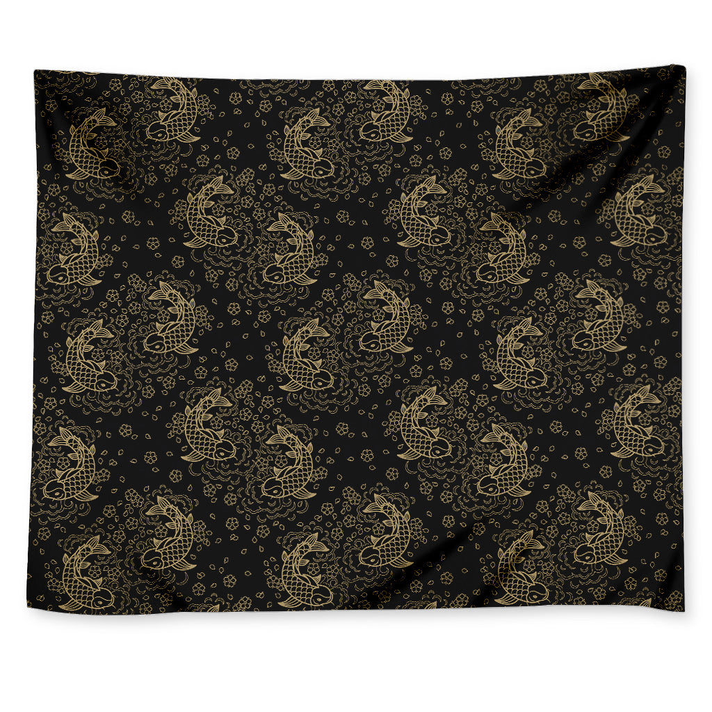 Chinese Koi Carp Pattern Print Tapestry
