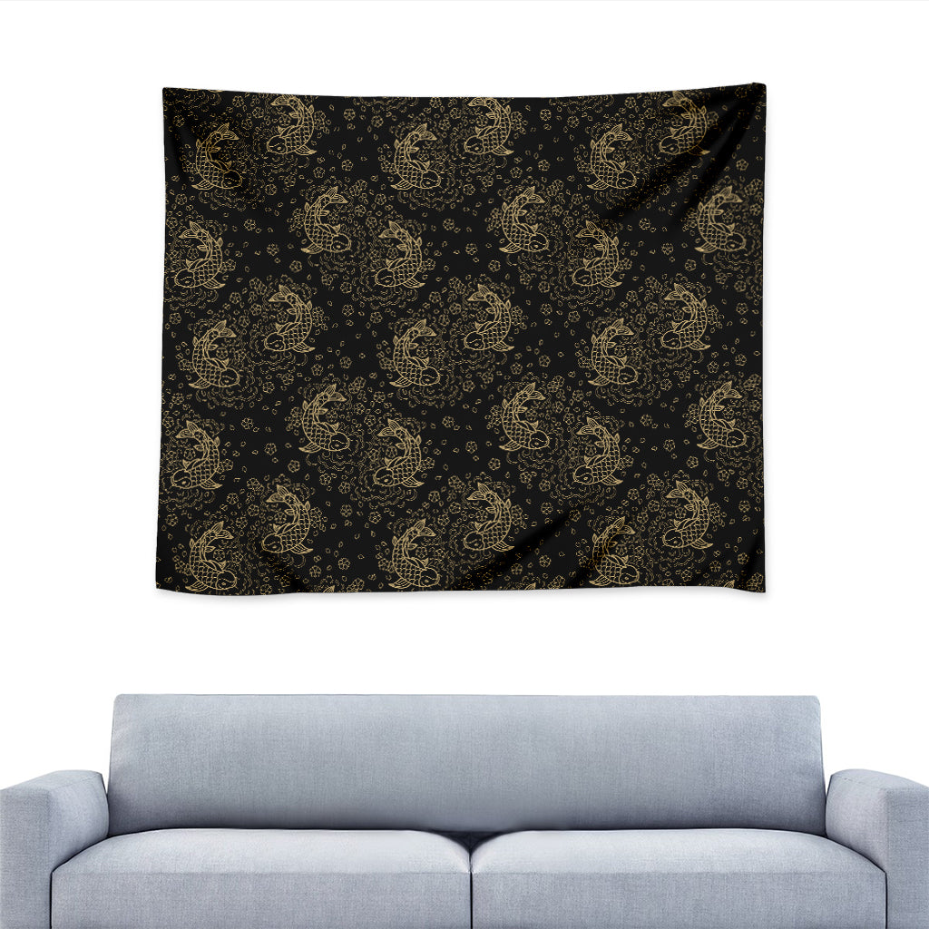 Chinese Koi Carp Pattern Print Tapestry
