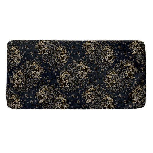 Chinese Koi Carp Pattern Print Towel