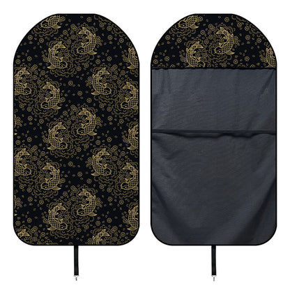 Chinese Koi Carp Pattern Print Waterproof Car Seat Cover