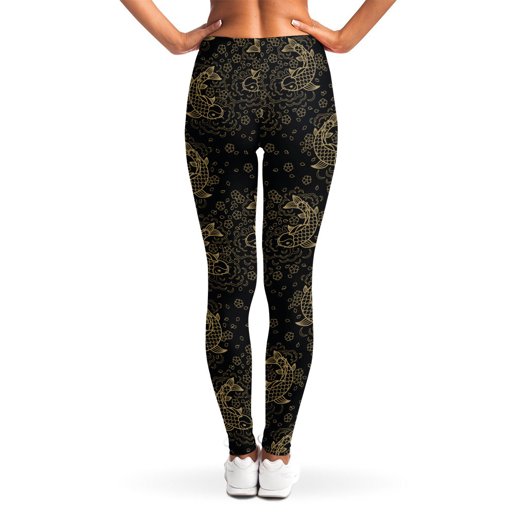 Chinese Koi Carp Pattern Print Women's Leggings