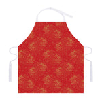 Chinese Koi Fish Pattern Print Adjustable Apron