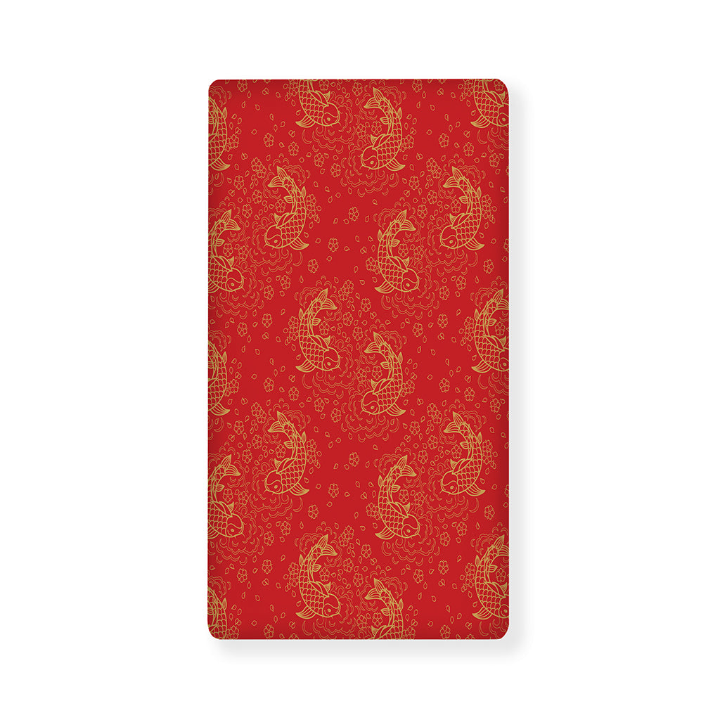 Chinese Koi Fish Pattern Print Baby Crib Sheet