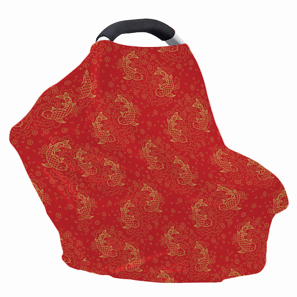 Chinese Koi Fish Pattern Print Baby Seat Cover