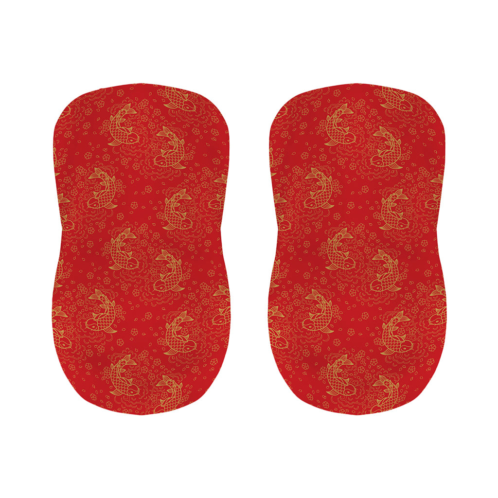 Chinese Koi Fish Pattern Print Bar Stool Covers
