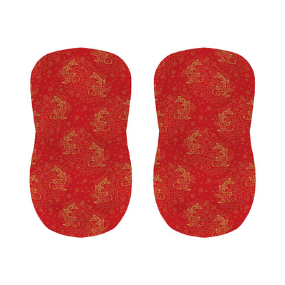 Chinese Koi Fish Pattern Print Bar Stool Covers