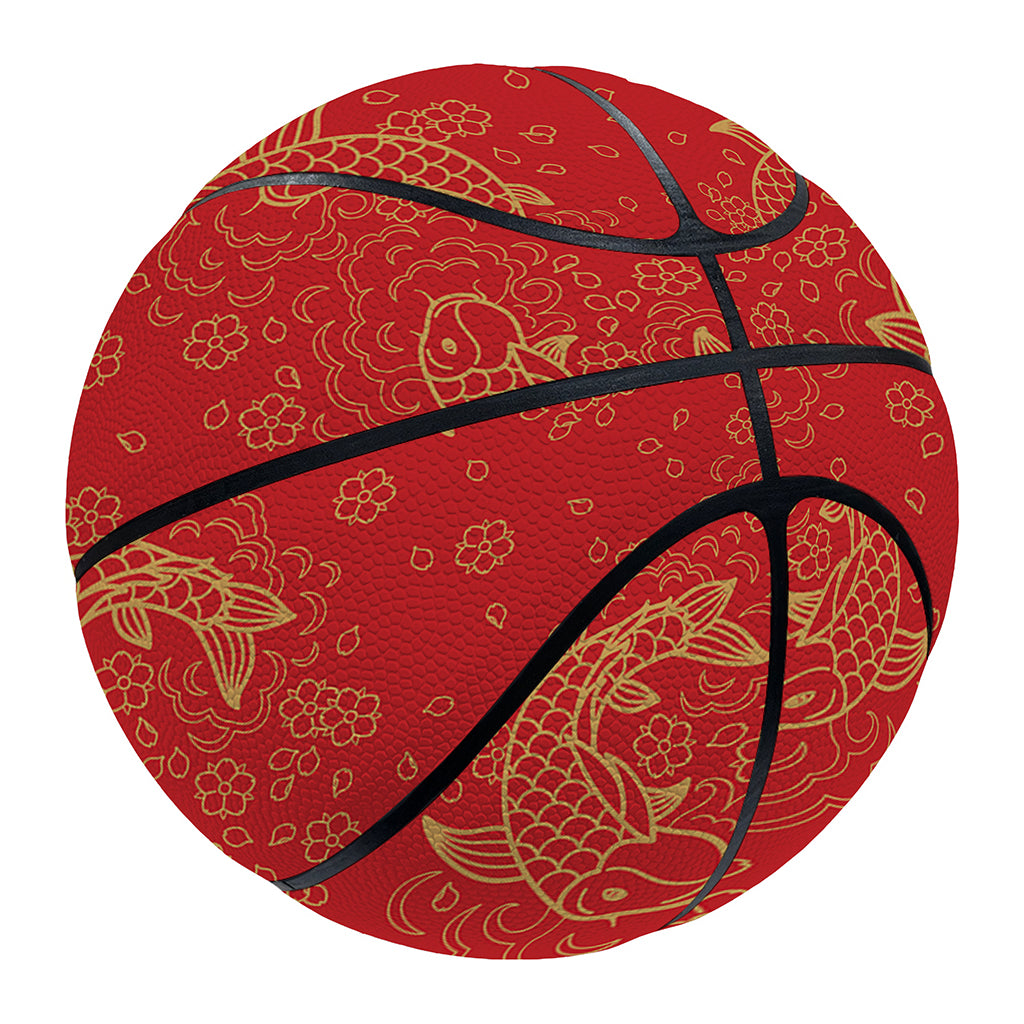 Chinese Koi Fish Pattern Print Basketball